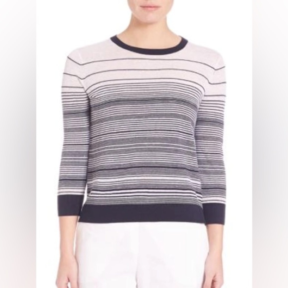 Theory rainee p prosecco multi striped Light Weight Summer Sweater